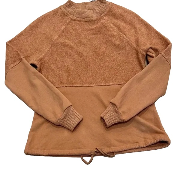 Anthropologie | Drawstring Sweatshirt Amadi Margie Terry Size Small - Picture 6 of 11